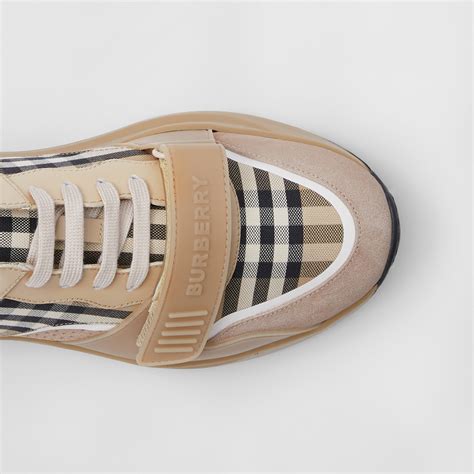 Burberry Leather Suede and Vintage Check Cotton .